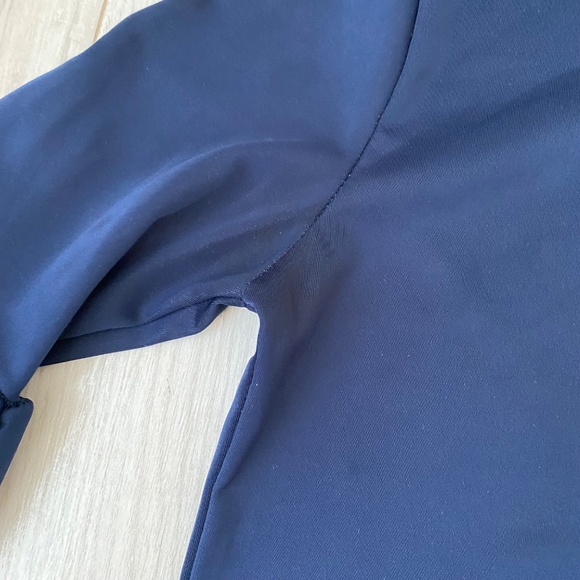 Navy Blue 3/4 Bell Sleeve Top - Picture 5 of 11